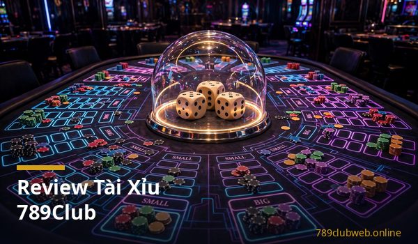 Bàn tài xỉu 789club sicbo với 3 xúc xắc và các cửa cược Tài Xỉu trên giao diện